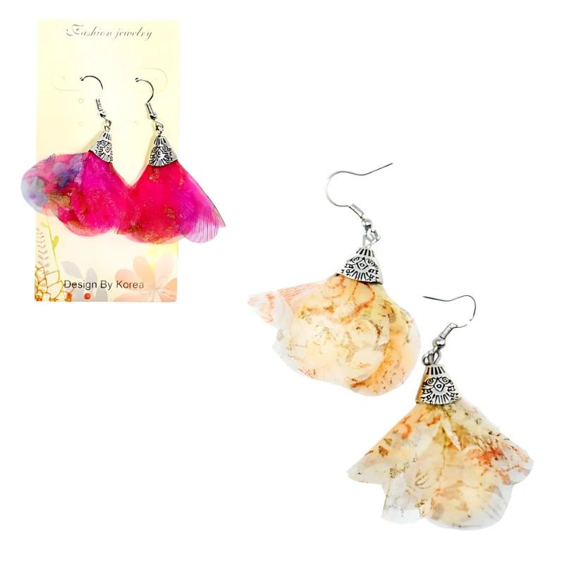Aretes con Diseño de Flores en Colores Surtidos Fashion Jewerly