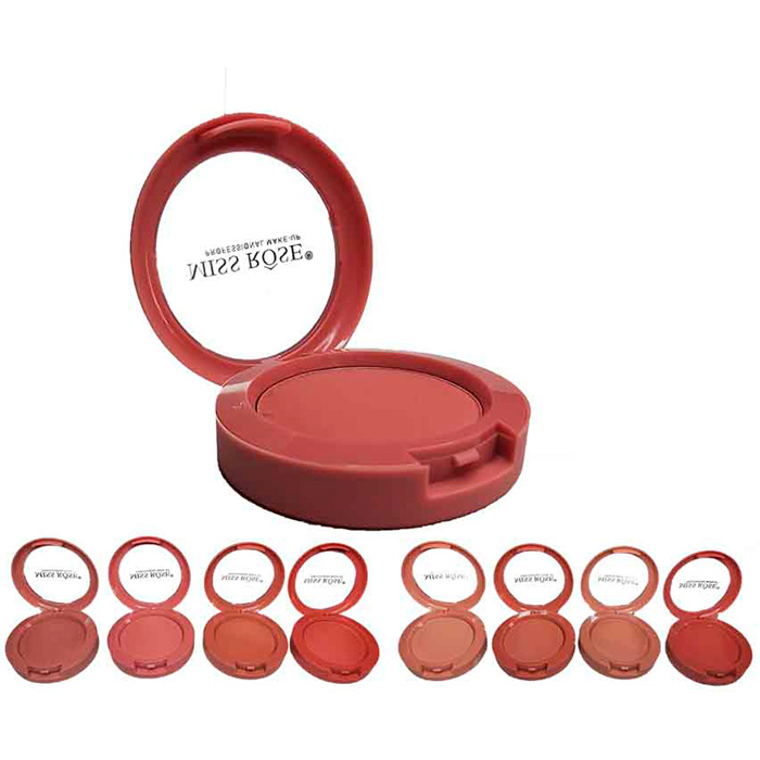 Rubores Miss Rose redondos pequeños empaque rosado﻿