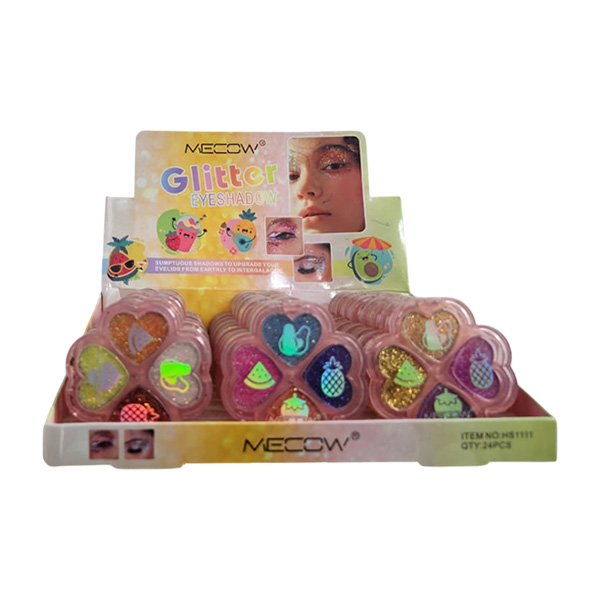 Paleta de sombras con glitter Mecow