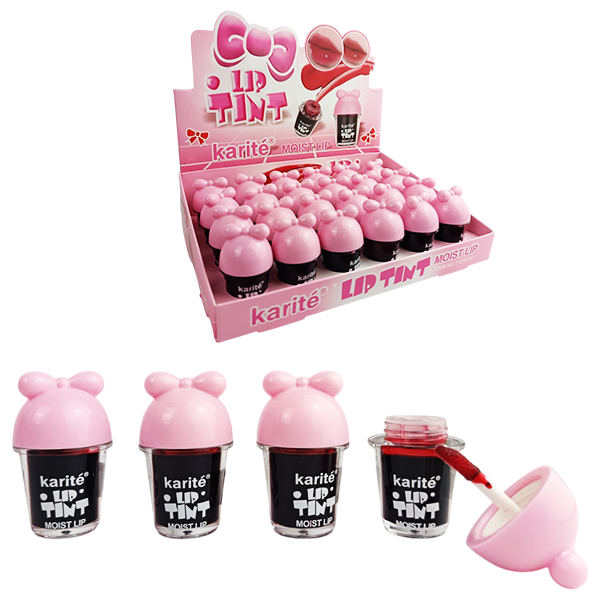 Tinte para Labios en presentación de Vaso con Moño de Karité