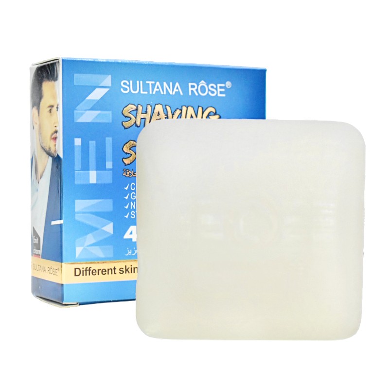 Jabon De Afeitar 4 En 1 Para Hombre Sultana Rose 100G Caja Azul