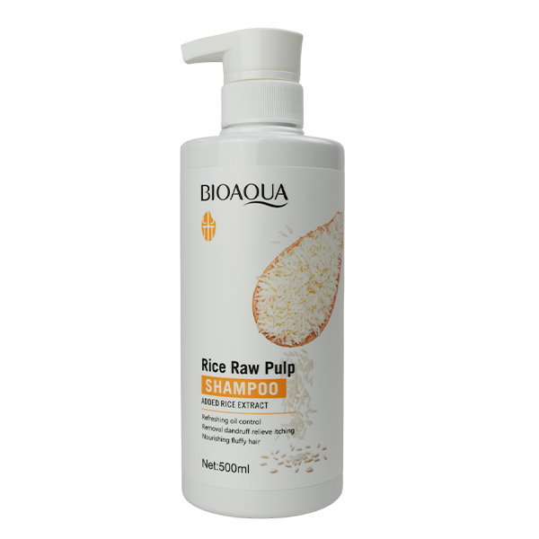 Shampoo con extracto de arroz BIOAQUA 500ml