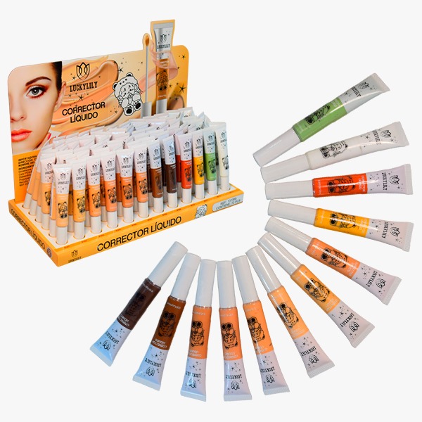 Corrector Liquido tonos surtidos Lucky Lily 10Ml