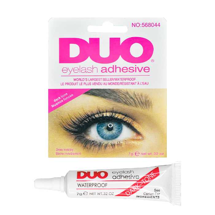 Pegamento pestañas duo en caja rosa