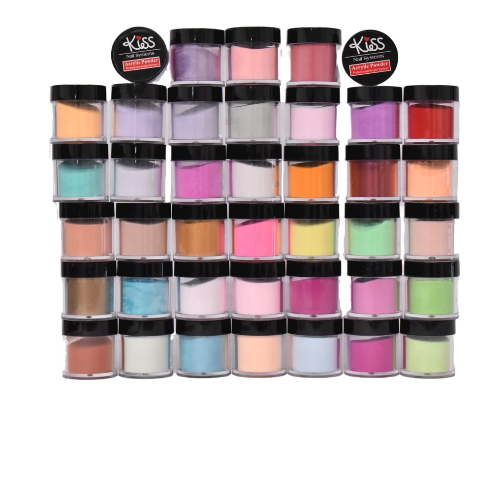 Acrílicos para uñas marca kiss acrylic powder surtido