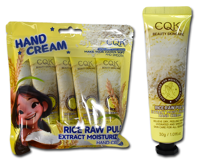 Cremas Individuales Para Manos con Extracto de Arroz CQK