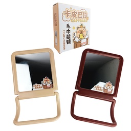 [20250321023] Espejo con colgador detoalla de manos con diseño de Capibara