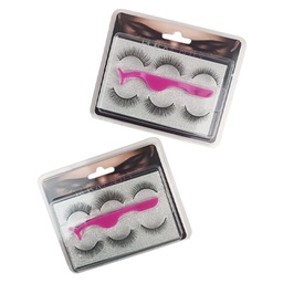 [6915645503028] Set de pestañas de 3 pares con aplicador Rukabeauty