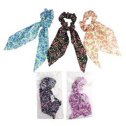 [211071E] Coletas estilo coreanas para cabello floreadas en diseños surtidos